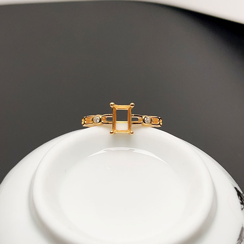 Supplier Wedding - 4mm * 6mm Rectangle Gemstone Ring
