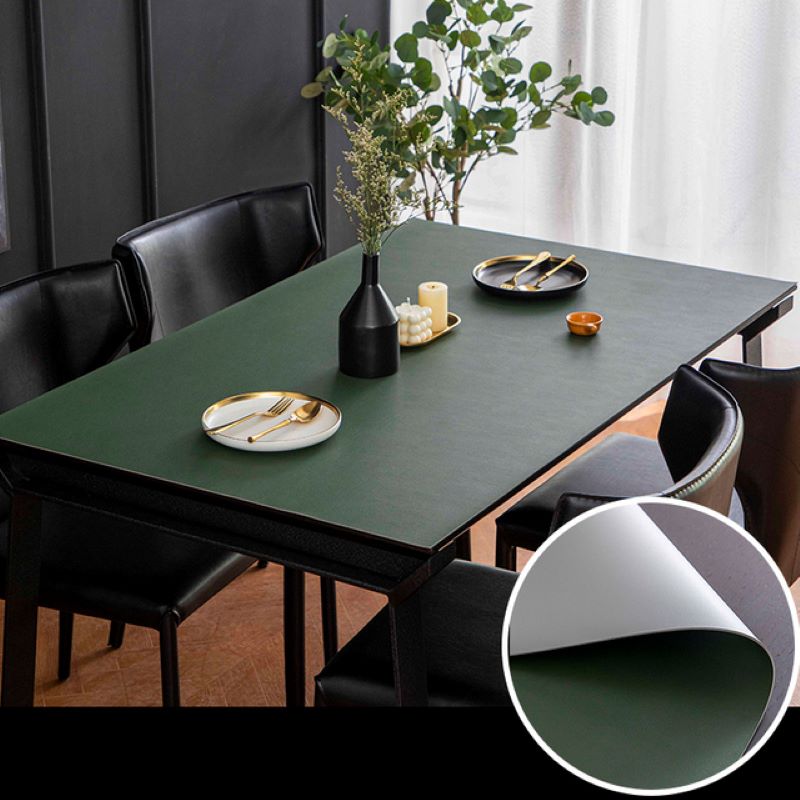 Wedding Tap - Customize Reversible Leather Tablecloth Solid Color