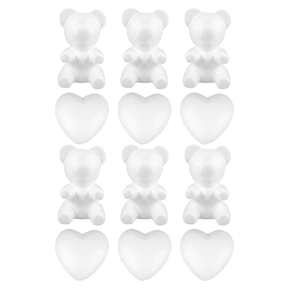 12Pcs Foam Bear Heart Shapes D - đánh giá và giá Wedding Supply Decor