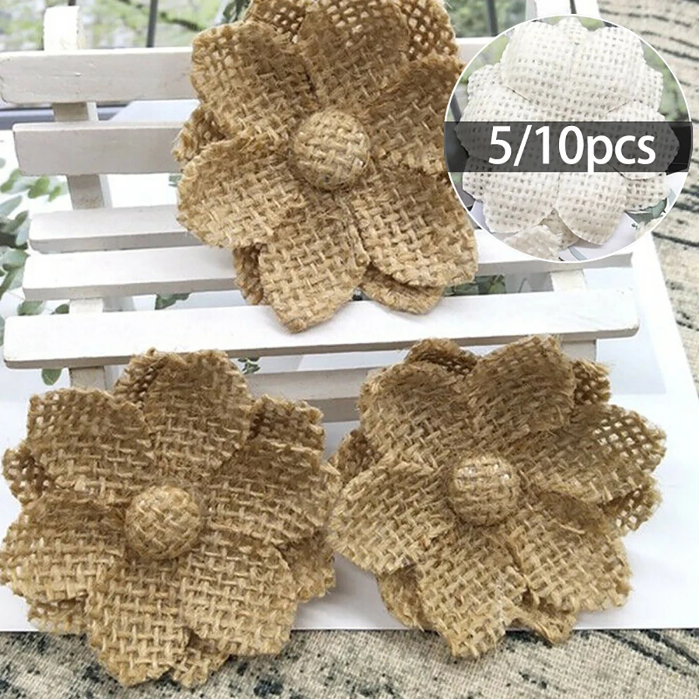 10pcs Handmade Natural Jute Bu - đánh giá và giá Wedding Supply Rentals