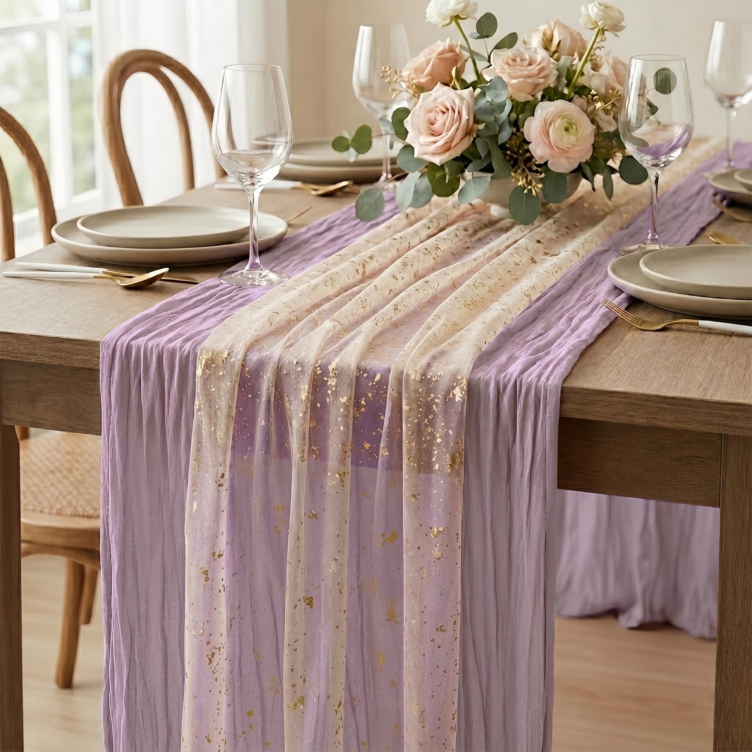 2Pack Cheesecloth Table Runner - đánh giá và giá Wedding Supply Rentals
