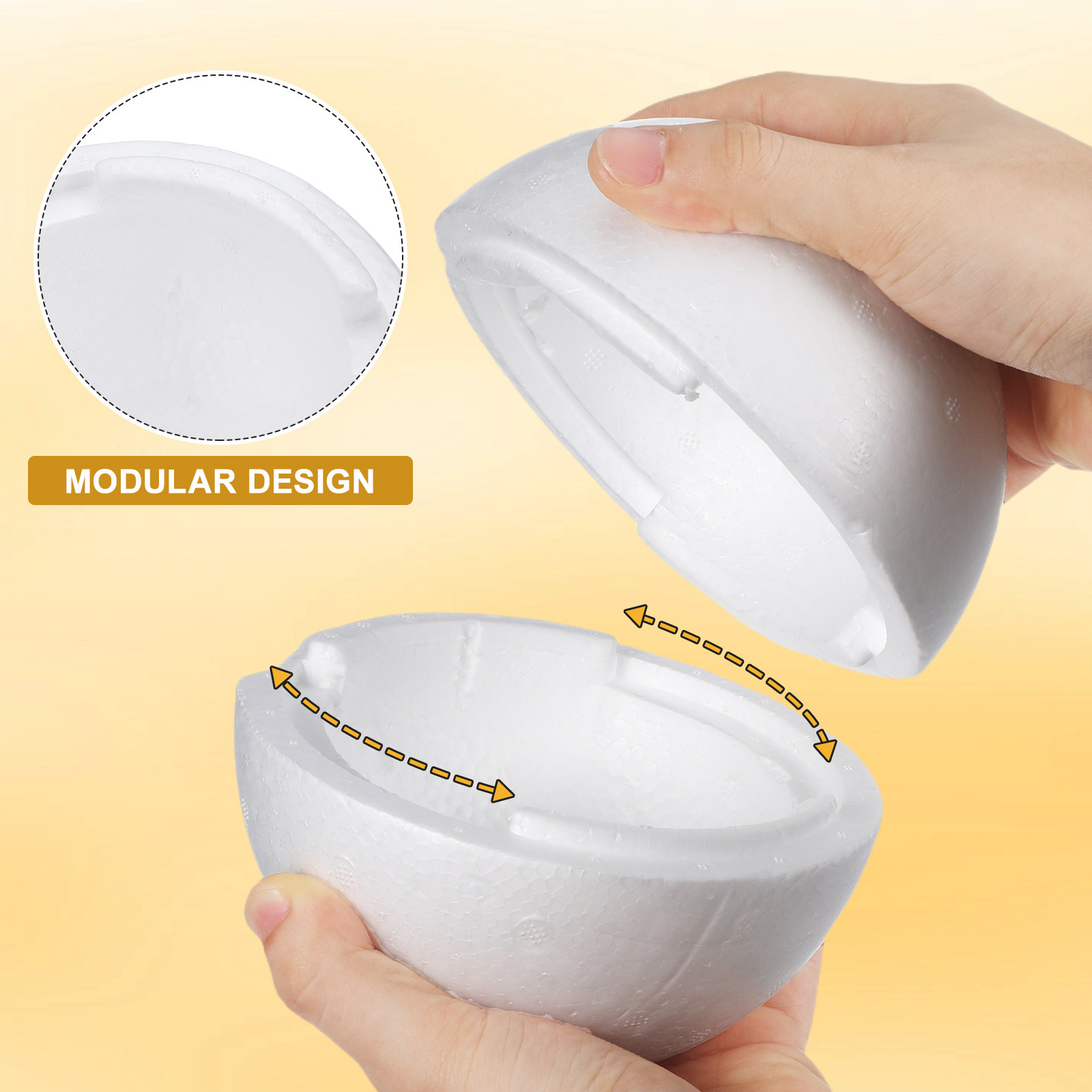 Large White Foam Ball Smooth S - đánh giá và giá Wedding Supply Decor