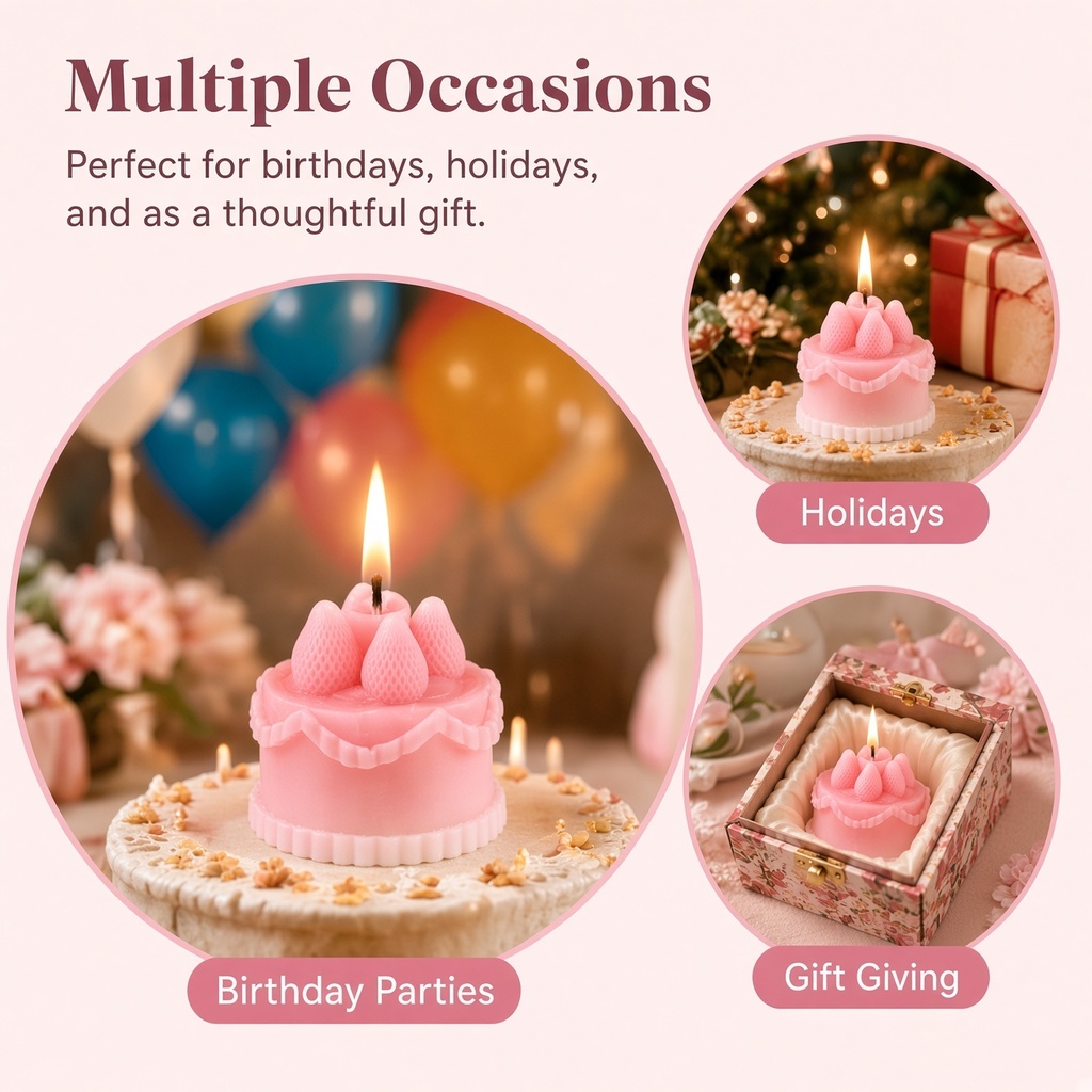 1Pc Cake-Shaped Scented Candle - đánh giá và giá Wedding Souvenir
