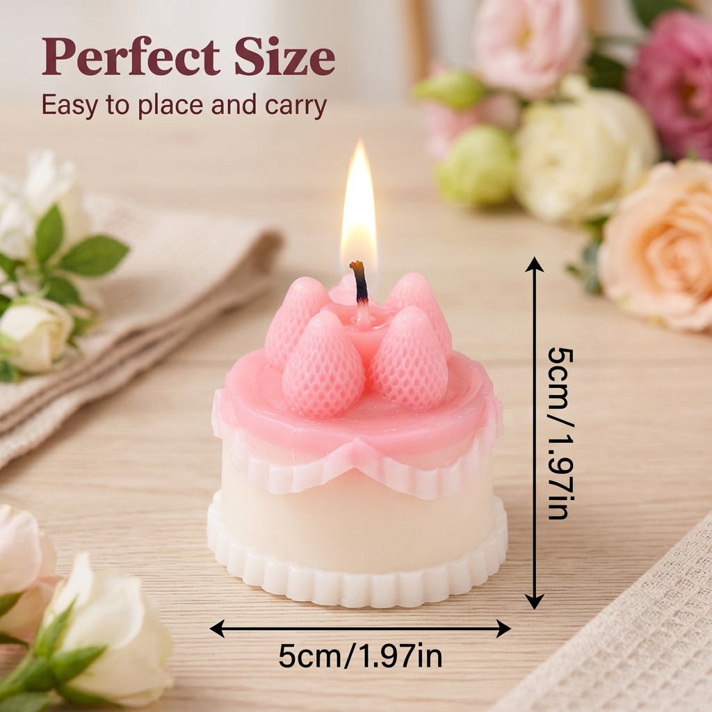 1Pc Cake-Shaped Scented Candle - đánh giá và giá Wedding Souvenir