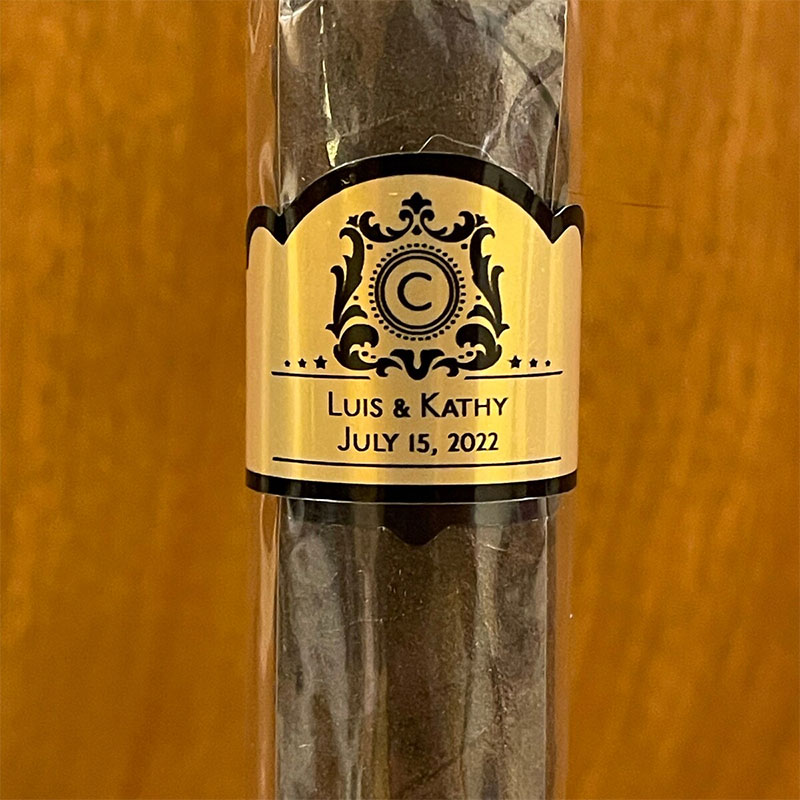 Custom Gold Foil Wedding Cigar - đánh giá và giá Wedding Souvenir