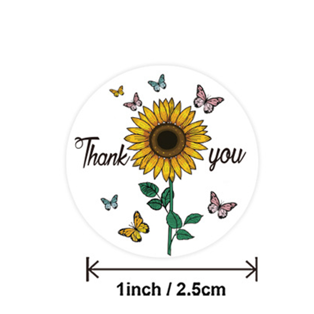 100-500pcs Round Thank You Sti - đánh giá và giá Wedding Sutra
