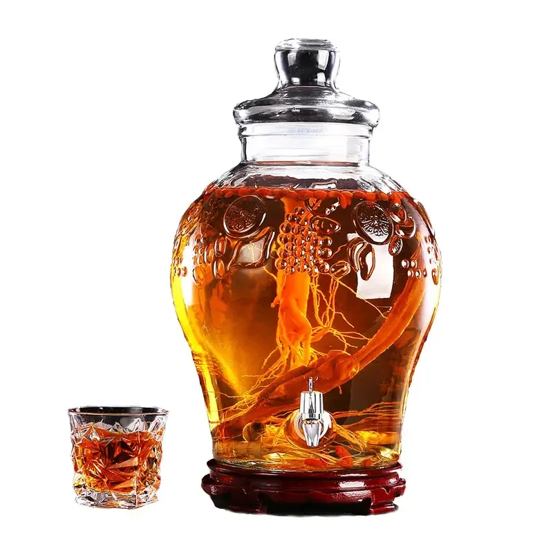 Empty Thick Glass Enzyme Wine  - đánh giá và giá Wedding Tap